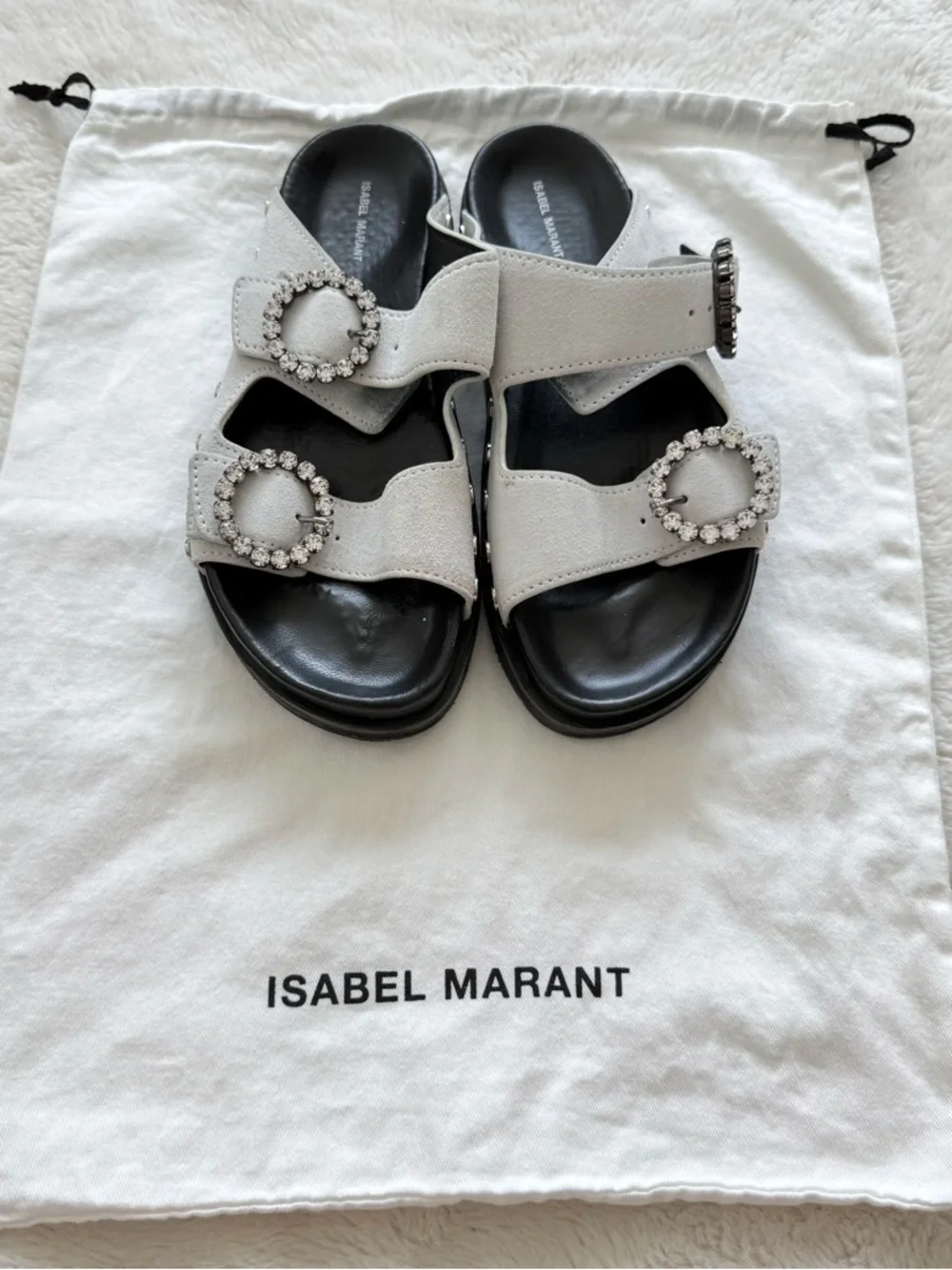 Isabel Marant women suede sandals with crystals size 36 EU Authentic - Picture 10 of 10